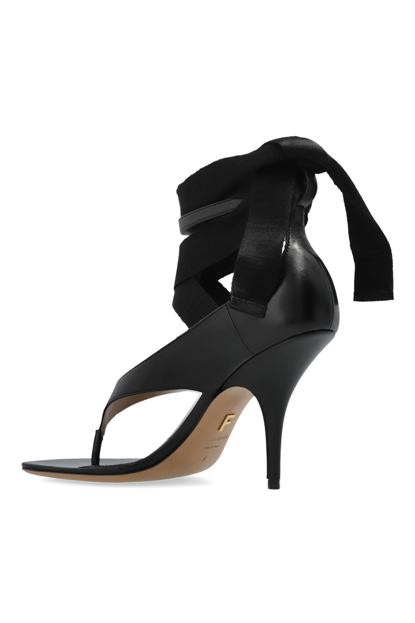 サンダル・ミュール FERRAGAMO Black rubber Lilou slippers (01J325779972M NERO) New Vara plate strappy slide - Women | Ferragamo